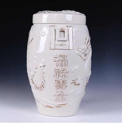 景德镇陶瓷双盖骨灰罐 粉彩黄釉中的生命艺术